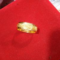 Gambar Cincin tunangan pasir emas asli 24k kadar 99% - 3 gr dari Megamas26.6 undefined 3 Tokopedia