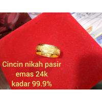 Gambar Cincin tunangan pasir emas asli 24k kadar 99% - 3 gr dari Megamas26.6 undefined 1 Tokopedia
