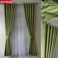 Gambar gorden/gordyn/hordeng/blackout/polos/import/murah/jendela/pintu/tirai - COKLAT, TINGGI 230CM dari ALENTA GORDEN undefined 1 Tokopedia