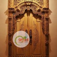 Gambar set pintu rumah kayu jati TIPE GEBYOK UKURAN 130x250 harga termurah dari Qiyas jati furniture jepara undefined 1 Tokopedia