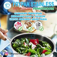 Gambar Pamosroom Frypan 26 cm Stainless Anti Lengket Wok Pan Hexclad dari pamosroom shop undefined 4 Tokopedia