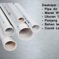 Gambar Pipa Air paralon pvc 1/2"AW 1 btg 4 mtr putih /rucika wavin dari ANNISA KENARI TEHNIK undefined 1 Tokopedia