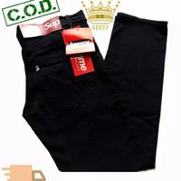 Gambar Celana panjang slim fit jeans pria/jeans soft gray hitam stread - Hitam, 27 dari Pwo store undefined 4 Tokopedia