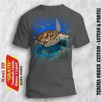 Gambar Kaos 3d kura-kura / t-shirt dewasa gambar Penyu laut XS S M L XL XXL - Putih, M dari Yafi & Khyla Onlineshop undefined 3 Tokopedia