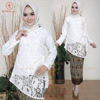 Gambar Setelan Kebaya Wanita Bahan Brukat Warna Maroon - M dari IKAKEBAYA undefined 5 Tokopedia