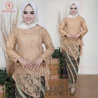 Gambar Setelan Kebaya Wanita Bahan Brukat Warna Maroon - M dari IKAKEBAYA undefined 4 Tokopedia
