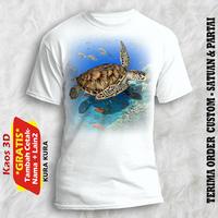 Gambar Kaos 3d kura-kura / t-shirt dewasa gambar Penyu laut XS S M L XL XXL - Putih, M dari Yafi & Khyla Onlineshop undefined 2 Tokopedia