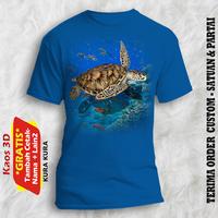 Gambar Kaos 3d kura-kura / t-shirt dewasa gambar Penyu laut XS S M L XL XXL - Putih, M dari Yafi & Khyla Onlineshop undefined 1 Tokopedia