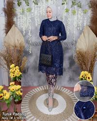 Gambar Set Kebaya Wanita Tunik Bahan Tulle Padang Hijau Botol Dan Warna Lain dari Fashion Official Store undefined 3 Tokopedia