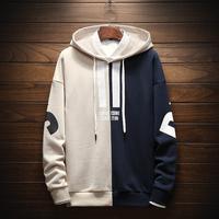 Gambar Jaket Pria Jaket Cowok Hoodie Because Sweater Two Tone Hodie Unisex - Red Black dari Kaguya Stuff undefined 5 Tokopedia