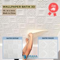 Gambar Wallpaper Dinding 3D Foam Kayu Cream 70cm x 70cm dari Graha Wallpaper undefined 5 Tokopedia