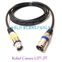 Gambar Kabel Canare L2T-2S + Jack XLR Male To Female / Extension 0,5 Meter - 0,5 Meter dari adin elextronik undefined 1 Tokopedia