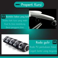 Gambar BG SPORT KURSI GAMING MODEL E-03 POLYAMIDE GREEN WHITE dari BG Sport undefined 4 Tokopedia