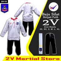 Gambar seragam silat merpati putih baju MP dengan bet merpati putih - XL dari 2V Martial Store undefined 1 Tokopedia