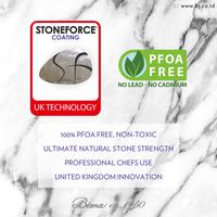 Gambar Bima Origin NS Wok 32cm 3PLY Stoneforce Granite Coating + FREE GIFT A dari Potapan undefined 2 Tokopedia