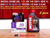 Gambar MOTUL FORK OIL FACTORY LINE 10W OR 5W 1L 100% SYN AKI GS ASTRA GTZ5S dari 46-hardware undefined 1 Tokopedia