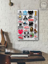 Gambar WALL ART / PAJANGAN DINDING POSTER BRAND 2 dari WoodyWordWorker undefined 1 Tokopedia