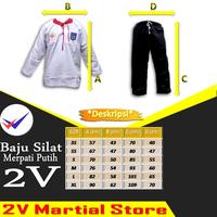Gambar seragam silat merpati putih baju MP dengan bet merpati putih - XL dari 2V Martial Store undefined 5 Tokopedia