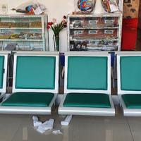 Gambar Kursi Tunggu Stainless Steel 4 seater Dengan Busa dan kulit Oscar dari Suwanda Furniture undefined 2 Tokopedia
