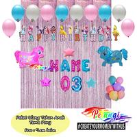 Gambar Paket Dekorasi Ulang tahun Anak Tema Little Pony dari Pelangi Party Karawang undefined 1 Tokopedia