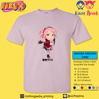 Gambar Kaos Baju Anak Cewek Sakura Haruno Chibi Imut Sasuke Uchiha Naruto - Merah, M dari Clothingpedia_Printing undefined 4 Tokopedia