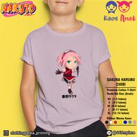 Gambar Kaos Baju Anak Cewek Sakura Haruno Chibi Imut Sasuke Uchiha Naruto - Merah, M dari Clothingpedia_Printing undefined 1 Tokopedia