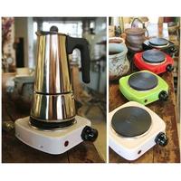 Gambar Kompor Listrik + Teko Kopi 450 mL Portable Serbaguna dari Everything Home Store undefined 4 Tokopedia