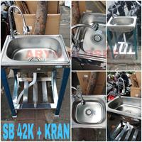 Gambar Sink tempat cuci piring portable set kran dari ArynCloset undefined 1 Tokopedia