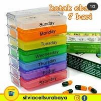Gambar Kotak Obat 7 Days Tempat Penyimpanan Medicine Box Pills Kapsul 7 Hari dari silvia cell surabaya undefined 1 Tokopedia