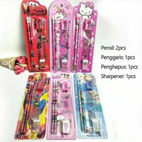 Gambar Alat Tulis anak Set 5 in 1 Karakter Souvenir pensil belajar sekolah - motif cowo dari Toko Belanjaq undefined 5 Tokopedia