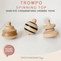 Gambar Liewood Trompo Spinning Top Set Wooden Toy Mainan Spinner Montessori dari onebaby shop undefined 2 Tokopedia