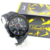 Gambar jam tangan pria original lasebo 8086 dual time rubber/jam tangan cowok - black rosegold dari Toko Davin Jaya shop undefined 3 Tokopedia