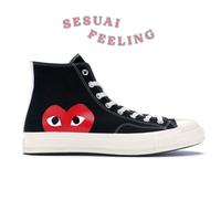 Gambar Converse CDG Comme Des Garcons High Black White Original - 5 dari Sesuai Feeling undefined 1 Tokopedia