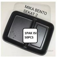 Gambar MIKA TRAY BENTO SEKAT 2 LUNCH BOX TEMPAT MAKANAN 2 SEKAT dari PUSAT BELANJA MURAH 2 undefined 1 Tokopedia