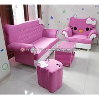 Gambar Sofa Tamu Karakter Hello Kitty Asli Furniture Jepara dari Jepara Art Furnicraft undefined 5 Tokopedia