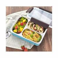 Gambar [FL] Tedemei Lunch Box Stainless / Tempat Makan 3 Sekat Import Quality - Merah dari F&L_Shop undefined 1 Tokopedia
