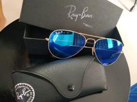 Gambar Rayban Sunglass Miror Blue RB-3025 Aviator Large Metal 112/4LPolarized dari store el undefined 1 Tokopedia