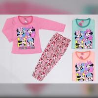 Gambar Piyama Anak Perempuan Lengan Panjang Umur 3-8 Tahun Motif Mickey - 3-4 tahun, Orange dari Valee official undefined 3 Tokopedia