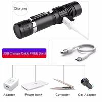 Gambar Sinter senter cas ces USB rechargeable torch flashlight XML-T6 10W - Tanpa Baterai dari Faiq Agif Shop undefined 4 Tokopedia