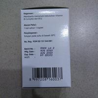 Gambar Vitamin B Complex + B12 / B Kompleks B12 / Multivitamin dari tokoobat33 undefined 3 Tokopedia