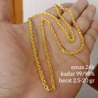 Gambar Kalung wanita emas asli 24K kadar 99% - 5 gr dari Megamas26.6 undefined 2 Tokopedia