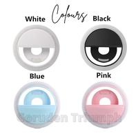 Gambar Lampu Selfie Ring Light Clip LED Rechargeable Ringlight Portable Bigo dari Goruden Triumph undefined 5 Tokopedia