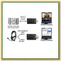 Gambar Usb Virtual 7.1 Channel Sound Adapter usb Soundcard dari Geylang Serai undefined 3 Tokopedia