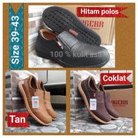 Gambar Sepatu casual slip on kulit asli Juger tan. - Tan, 39 dari Lalashoes Surabaya undefined 1 Tokopedia