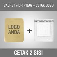 Gambar Kemasan kopi Sachet + Drip Bag Coffee Paper Kraft + Cetak Logo 2 sisi dari Clover Project undefined 1 Tokopedia