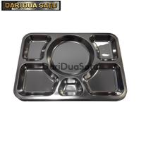 Gambar Piring Nampan Stainless 6 Sekat Food Tray Piring Rumah Sakit dari DariDuaSatu undefined 2 Tokopedia