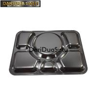 Gambar Piring Nampan Stainless 6 Sekat Food Tray Piring Rumah Sakit dari DariDuaSatu undefined 3 Tokopedia