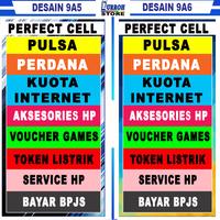 Gambar Spanduk / Banner Konter Cell / Jualan Pulsa - 100x50 dari Durroh Store undefined 3 Tokopedia