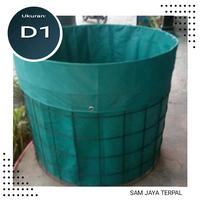 Gambar Kolam Terpal Ikan Fullset D 1, Tinggi 1,2m Kolam Bulat Bioflok dari SAMJAYA TERPAL undefined 3 Tokopedia