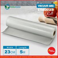 Gambar Plastik Vakum Vacuum Vacum Emboss Embos (Bintik) Makanan Roll 5 Meter - Sachet Alu Roll, 15CM X 500CM dari kilat packing undefined 5 Tokopedia